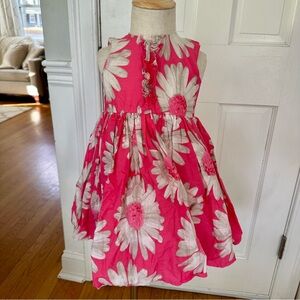 Next Bright Pink Daisy Kids Dress